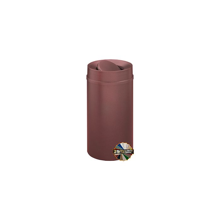 Glaro TA1551 Mount Everest Tip Action Top Receptacle - 16 Gallon Capacity - 15" Dia. x 33" H - Matching Enamel Cover