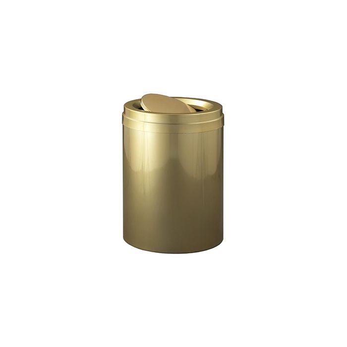 Glaro TA2037GB Value Tip Action Top Receptacle - 41 Gallon Capacity - 20" Dia. x 31" H - Gloss Brass