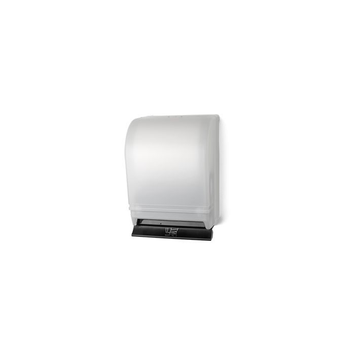 Palmer Fixture TD0215-03 Auto-Transfer Push Bar Roll Towel Dispenser 6lbs - White Translucent in Color