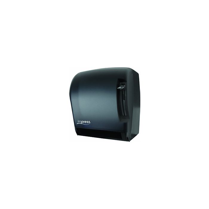 Palmer Fixture TD0220-02 Impress Lever Roll Towel Dispenser 4lbs - Black Translucent in Color