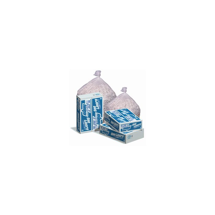 Pitt Plastics P4030C Vu-Thru Clear Trash Bags - 33 x 39 - 33 Gallon Capacity - Extra Heavy Duty - 1 Mil - 100 per case - Flat Pack