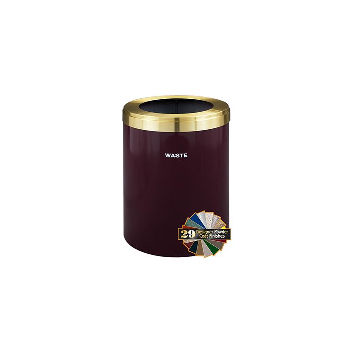 Glaro W2042 "RecyclePro Value" Receptacle with Large Round Opening - 41 Gallon Capacity - 20" Dia. x 30" H - Assorted Colors