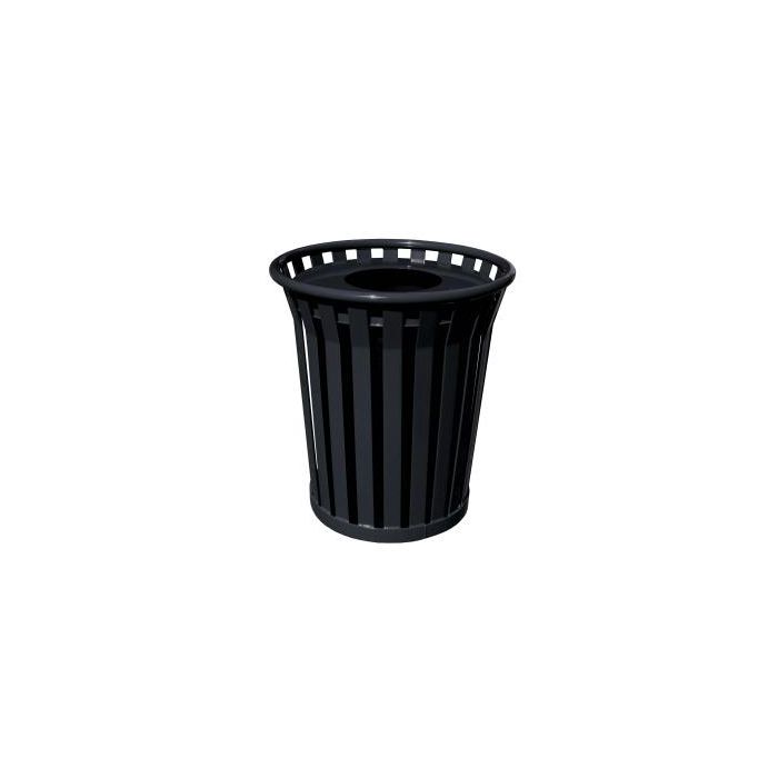 Witt Industries WC3600 Wydman Collection Outdoor Trash Can 36 Gallon Capacity - 28.5" Dia x 31.5" H