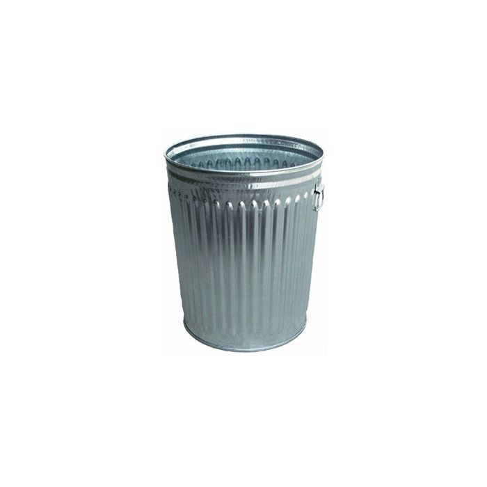 Witt Industries WCD24C Light Duty Galvanized Steel Trash Can - CAN ONLY - 24 Gallon Capacity - 19.5" Dia. x 23.5" H